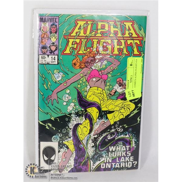 MARVEL COMICS ALPHA FLIGHT #14
