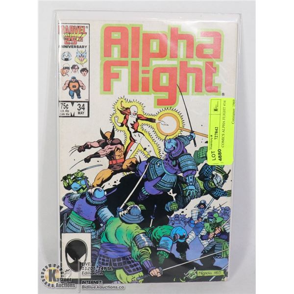MARVEL COMICS ALPHA FLIGHT #34