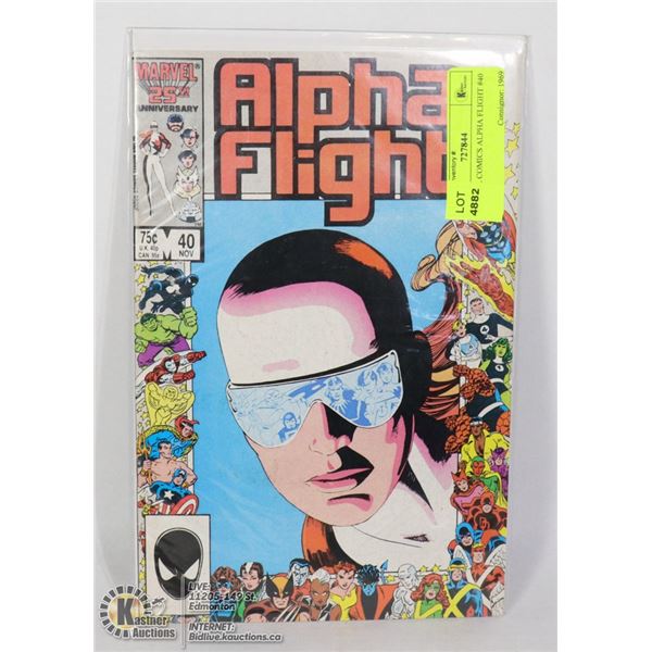 MARVEL COMICS ALPHA FLIGHT #40
