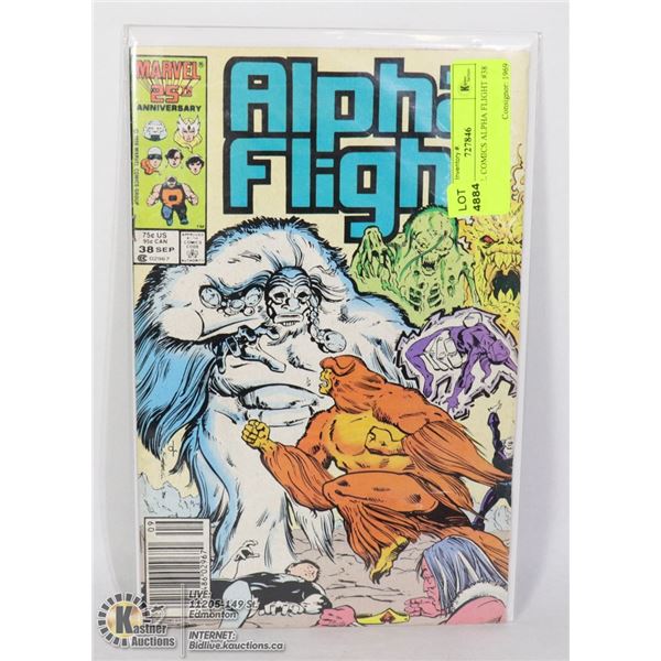 MARVEL COMICS ALPHA FLIGHT #38