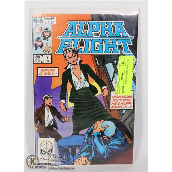 MARVEL COMICS ALPHA FLIGHT #7