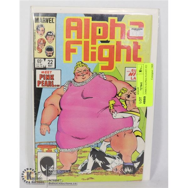 MARVEL COMICS ALPHA FLIGHT #22