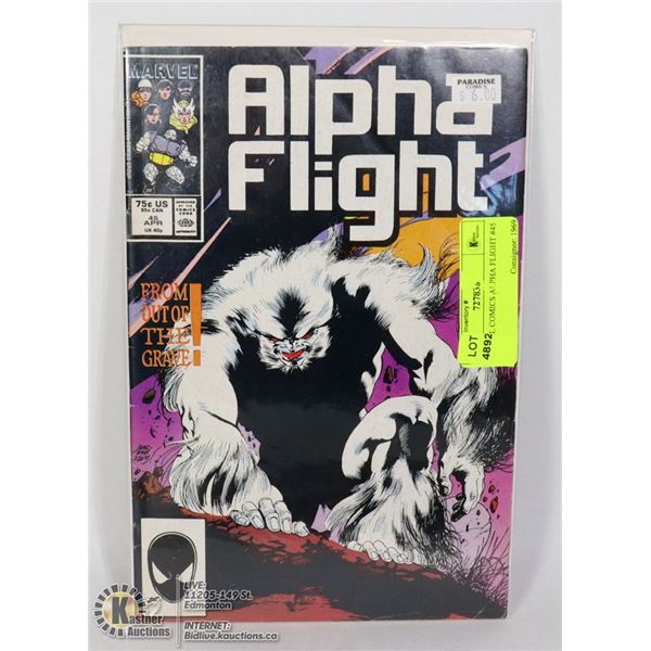 MARVEL COMICS ALPHA FLIGHT #45