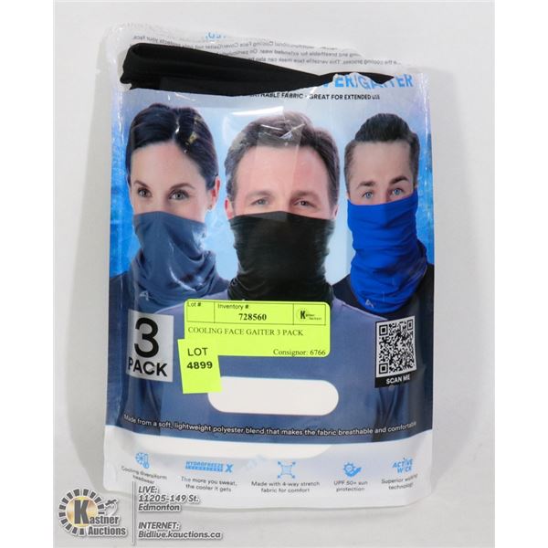 COOLING FACE GAITER 3 PACK
