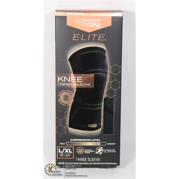COPPER FIT ELITE KNEE COMPRESSION SLEEVE
