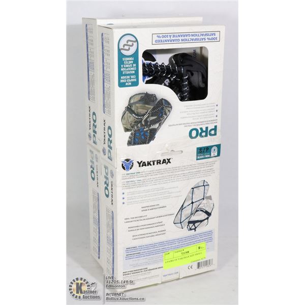 4 PAIRS OF YAKTRAX SIZE SMALL