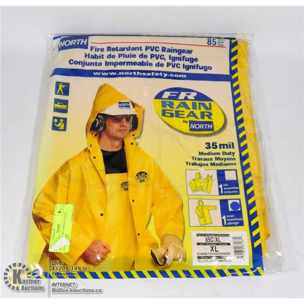 NORTH FIRE RETARDANT RAIN GEAR SIZE XL
