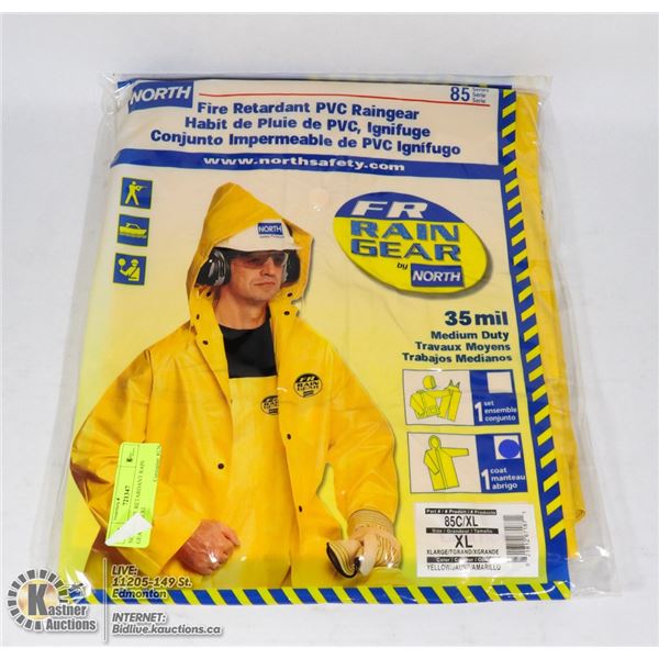 NORTH FIRE RETARDANT RAIN GEAR SIZE XL