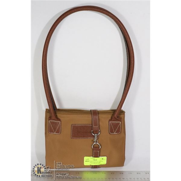 BROOKSTONE FOLD UP CANVAS TRAVEL TOTE- BRAND NEW