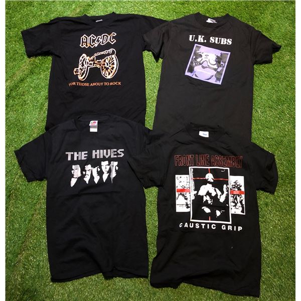 LOT OF 4 VINTAGE MUSIC BAND SHIRTS 1