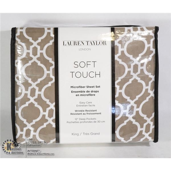 NEW KING SIZE MICROFIBER SHEET SET