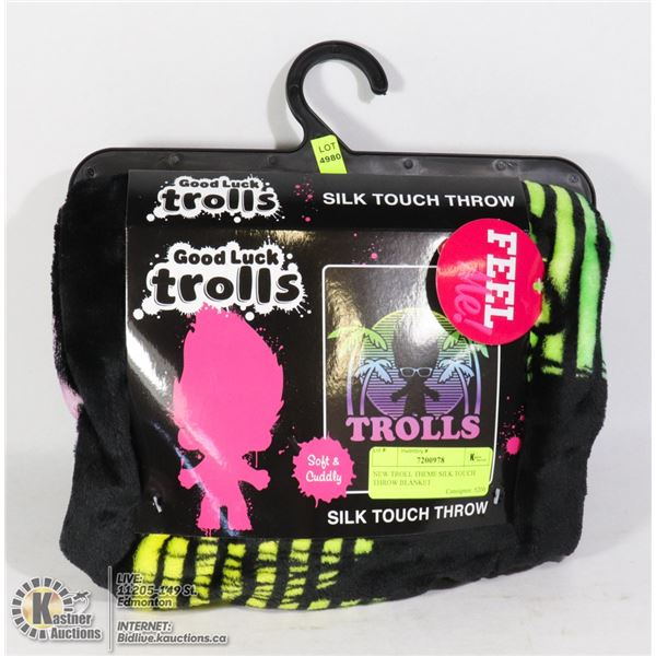 NEW TROLL THEME SILK TOUCH THROW BLANKET