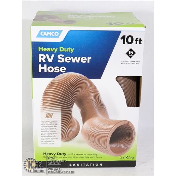 NEW 10' HEAVY DUTY RV SEWER HOSE