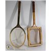Image 1 : LOT OF TWO VINTAGE TENNIS RACQUETS.