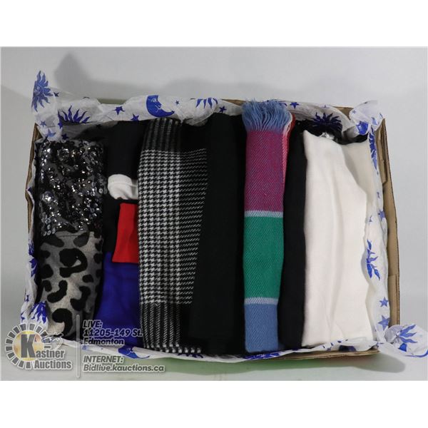 LOT OF 6 "PASHMINA" STYLE WRAPS