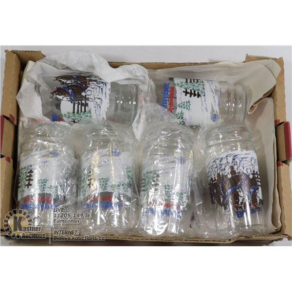 BOX WITH SET OF 6 NEW BUDWEISER DECORATIVE