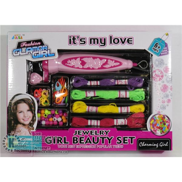 NEW GLAMOR GIRL JEWELRY MAKING SET