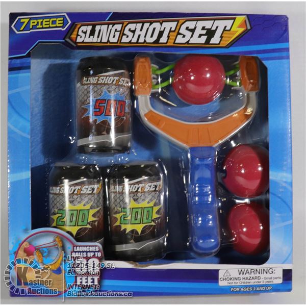NEW 7PC KIDS SLING SHOT SET
