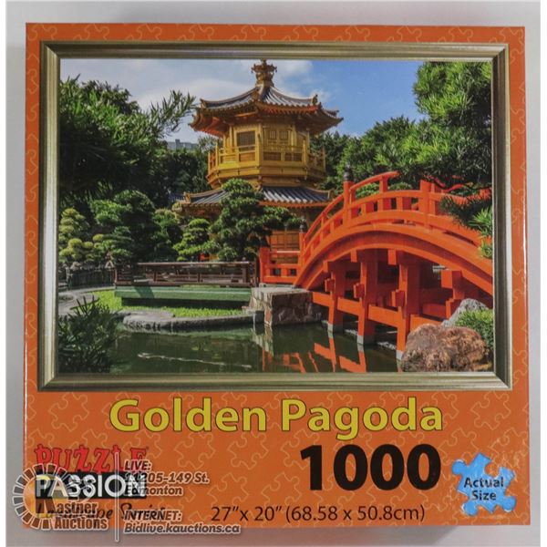 NEW 1000PC GOLDEN PAGODA PUZZLE