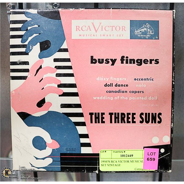 1950'S RCA VICTOR MUSICAL SMART SET OF 45'S