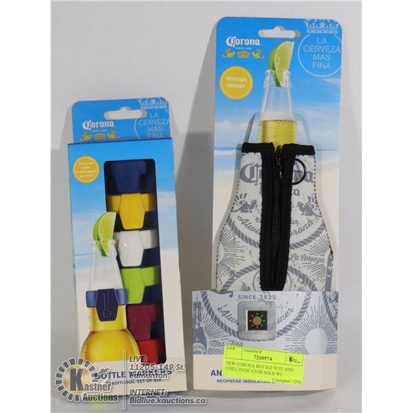 NEW CORONA BOTTLE SUIT AND CHILL INDICATOR SOLD