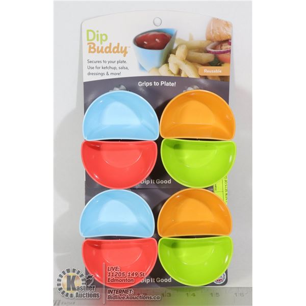 2 NEW SETS OF DIP BUDDY DRESSING CADDY / PLATE