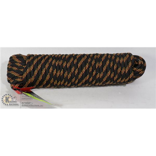 NEW 3/8" X 100'  BRAIDED UTILITY ROPE