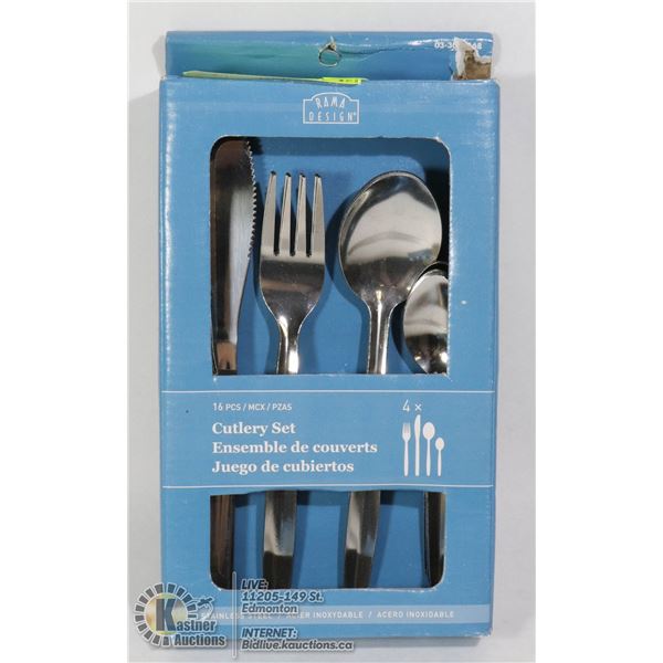 16 PIECE STAINLESS CUTLERY SET
