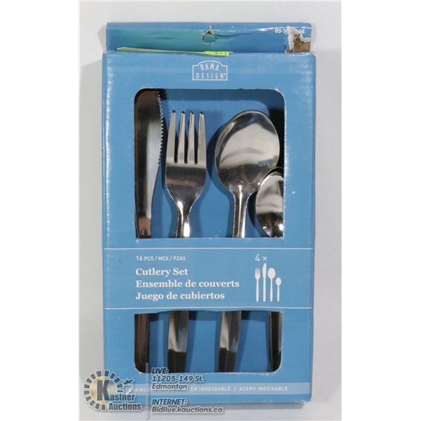 16 PIECE STAINLESS CUTLERY SET