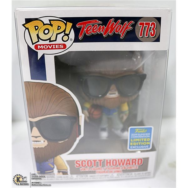 FUNKO POP #773 TEEN WOLF SCOTT HOWARD LTD EDITION