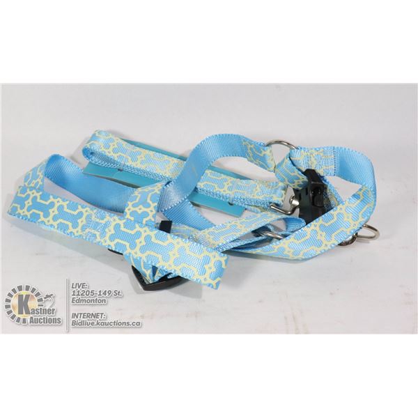 DOG LEASH WITH ADJUSTABLE HARNESS