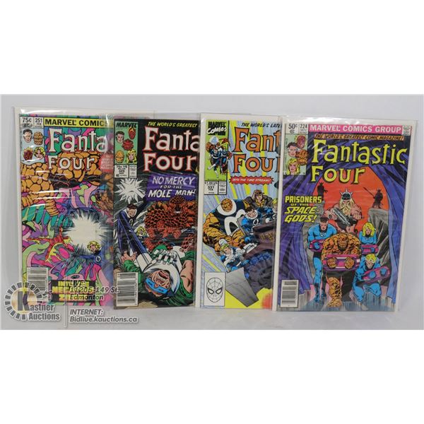 4 VINTAGE FANTASTIC FOUR COMICS
