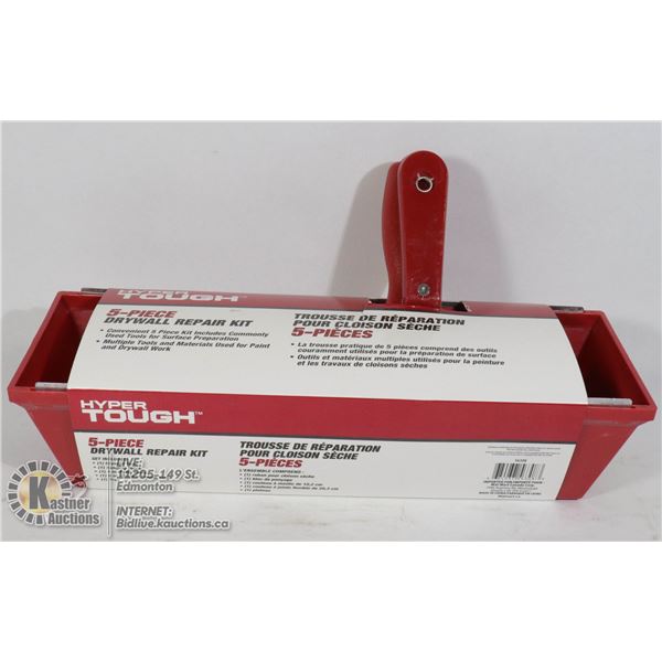NEW HYPER TOUGH 5-PIECE DRYWALL REPAIR KIT