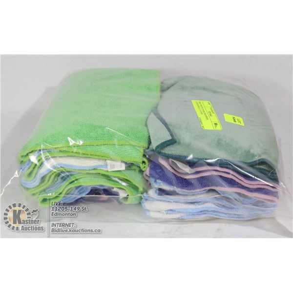 BAG WITH 20 MICROFIBER CLEANING CLOTHS