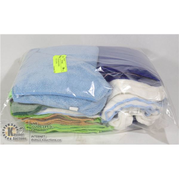 BAG WITH 20 MICROFIBER CLEANING CLOTHS