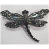 Image 1 : DRAGONFLY RHINESTONE BROOCH