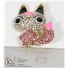 Image 1 : RHINESTONE KITTY KAT BROOCH