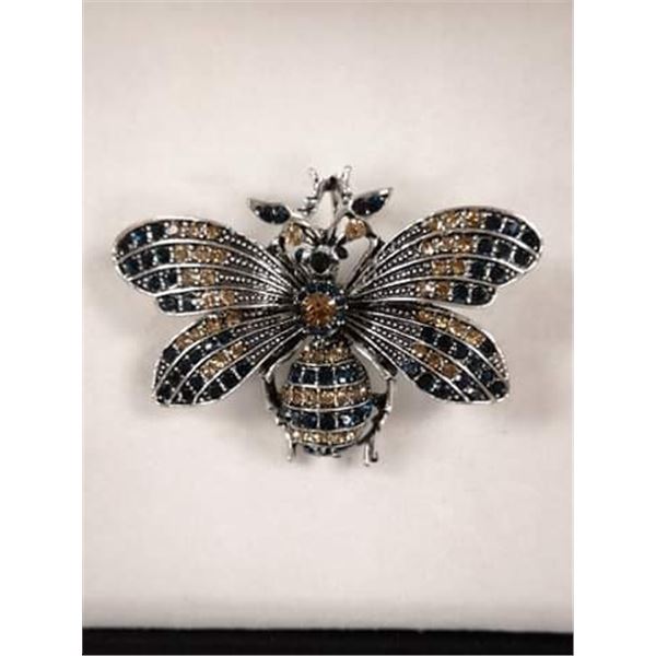 RHINESTONE WASP BROOCH
