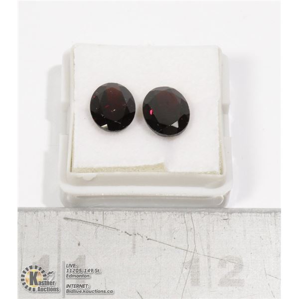 #30-DARK RED GARNET GEMSTONES 6.10ct JEWELRY/ UNTREATED/ OVAL