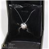 Image 1 : .925 SILVER CHAIN  AND FRESH WATER PEARL PENDANT