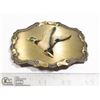 Image 1 : VINTAGE BRASS MALLARD DUCK BELT BUCKLE IN BOX