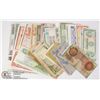 Image 1 : 53 ASSORTED INTERNATIONAL BANK NOTES FROM 17+ DIFFERENT COUNTRIES
