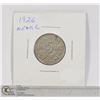 Image 1 : 1926 CANADIAN FIVE CENT COIN- NEAR 6