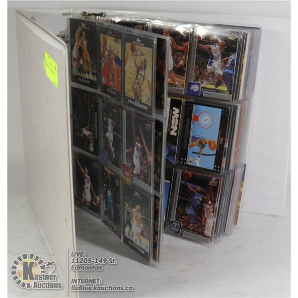 VARIOUS NBA CARDS BINDER