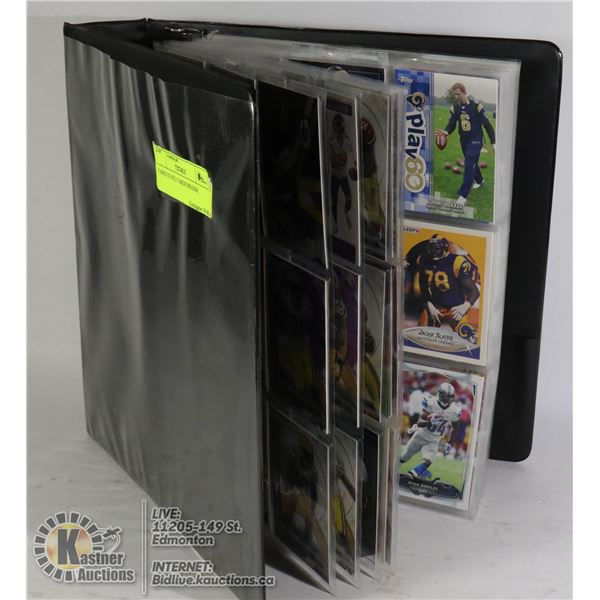 VARIOUS NFL CARDS BINDER