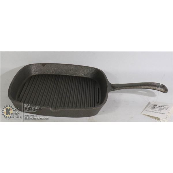 NEW 9" X 9" CAST IRON SQUARE GRILL