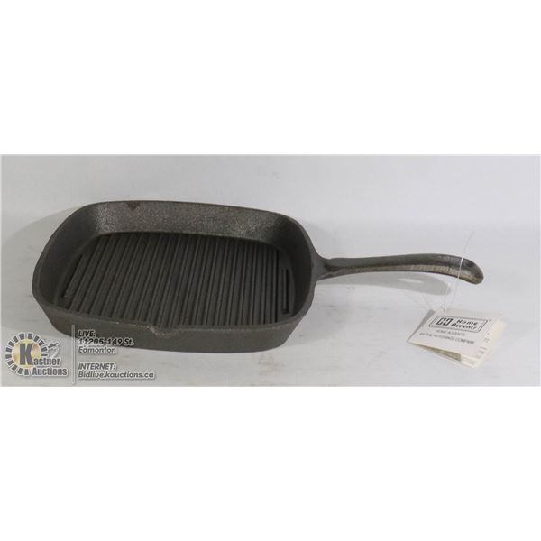 NEW 9" X 9" CAST IRON SQUARE GRILL