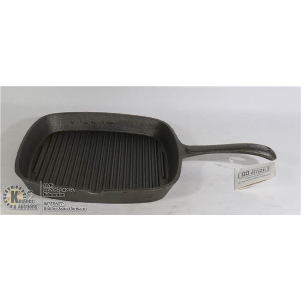 NEW 9" X 9" SQUARE CAST IRON SKILLETS