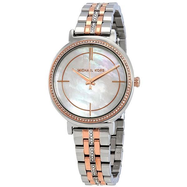 NEW MICHAEL KORS M-OF-PEARL 33MM WATCH MSRP $351