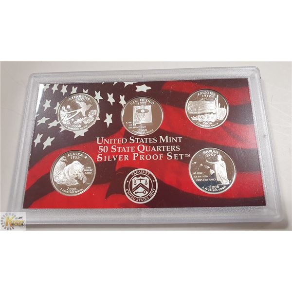 USA 2008 $.25 OVER 1OZ 90% PURE SILVER CAMEOS